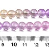 Baking Painted Transparent Glass Beads X-DGLA-M001-8mm-09-5