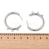 Ring Brass Stud Earring Finding KK-C042-08P-3
