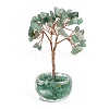 Natural Green Aventurine Chips Tree of Life Decorations DJEW-B013-01A-1