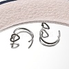 304 Stainless Steel Heart Hoop Nose Rings AJEW-A062-06P-2