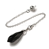 Natural Obsidian Dowsing Pendulum Big Pendants G-H286-03P-06-2