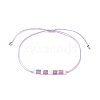 Glass Seed Link Bracelet BJEW-JB08894-02-1