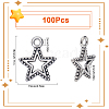 SUNNYCLUE 100PCS Tibetan Style Alloy Pendants TIBEP-SC0002-87-2