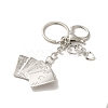 Alloy Playing Card Keychains KEYC-A013-01A-02-2