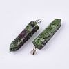 Natural Ruby in Zoisite Point Pendants G-R220-34K-2