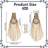 Fashion Iron Chain Tassel Epaulettes AJEW-WH0419-16G-2