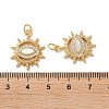 Brass Micro Pave Cubic Zirconia Pendants KK-B083-13G-3