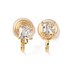Brass Micro Pave Cubic Zirconia Ear Cuff Findings KK-F898-15B-G-1