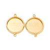 Brass Connector Cabochon Settings KK-F898-21C-G-1