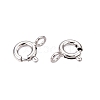 925 Sterling Silver Spring Ring Clasps STER-T007-108P-2