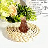 Natural Strawberry Quartz Carved Healing Rabbit Figurines PW-WG70445-01-1