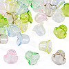 28Pcs 7 Colors Acrylic Bead Caps for Wind Chimes Making TACR-TA0001-70-2