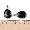 Natural Obsidian Pendants G-H086-01P-06-3