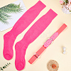 1 Pair Polycotton Solid Color Football Socks AJEW-CL0001-33A-4