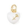 Brass Enamel Charms KK-P339-25G-01-1