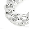 Chunky Aluminum Curb Chain Necklaces for Women NJEW-K261-01C-P-3