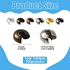 1200Pcs 6 Colors Iron Crimp Beads Covers IFIN-YW0003-72-2