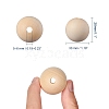 Unfinished Wood Beads WOOD-S651-30mm-LF-2