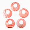 Natural Freshwater Shell Pendants SSHEL-R048-017B-1