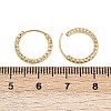 Brass Textured Hoop Earrings LS-EJEW-F378-03B-G-5