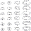 Beebeecraft 80Pcs 4 Styles Brass Split Rings KK-BBC0014-05-1