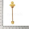 Brass Screw Peg Bails KK-NH0008-08G-4