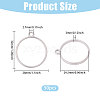 50Pcs Zinc Alloy Open Back Bezel Pendants FIND-CA0011-54P-2