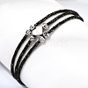 Polyester Multi-Strand Bracelets FB-CBA983F-02P-05-3