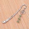 Antique Silver Plated Alloy Bookmarks AJEW-JK00116-02-1
