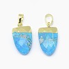Synthetic Turquoise Pendants G-F584-H03-H-2