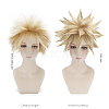 Short Blonde Wavy Cosplay Party Wigs OHAR-I015-03-1