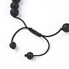 Natural Lava Rock Braided Bead Bracelets X-BJEW-G607-02-3