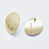 Brass Stud Earring Findings KK-G331-28G-NF-2