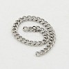 Tarnish Resistant 3.28 Feet 304 Stainless Steel Curb Chain Twist Link Chains X-CHS-K001-18-2.2mm-2