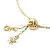 1MM Brass Box Chain Slider Bracelet Making MAK-K024-05G-2