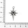 316 Surgical Stainless Steel Micro Pave Cubic Zirconia Pendants X-STAS-G349-01AS-01-3