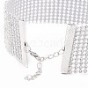 12 Row Crystal Rhinestone Choker Necklace NJEW-F289-02B-P-3