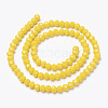Opaque Solid Color Glass Beads Strands LS-EGLA-A034-P1mm-D04-2