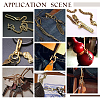 2Pcs Brass Shackle Clasps with Brass S Hook Clasps KK-PH0010-57LG-6
