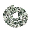 Natural Green Spot Jasper  Beads Strands G-M403-A22-03-3