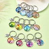 Alloy Glass Keychains KEYC-YW00008-01-3