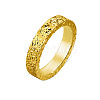 Brass Crushed Ice Pattern Finger Rings FS-WG1F485-04-1