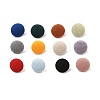 AHADERMAKER 120Pcs 12 Colors Plastic with Cotton Cloth Shank Buttons BUTT-GA0001-09-1