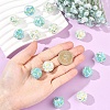 5Pcs Handmade Polymer Clay Rhinestone Beads with Resin RESI-YW0005-95A-4