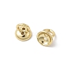 Brass Bead Cap Pendant Bails KK-Z137-02G-01-2