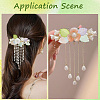 70Pcs Electroplate Transparent Glass Beads EGLA-PA0001-46-5