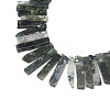 Natural Moss Agate Beads Strands X-G-S318-01-1
