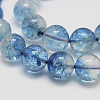 Dyed Round Natural Crackle Quartz Beads Strands G-K084-10mm-03A-1