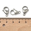 Tarnish Resistant 304 Stainless Steel Lobster Claw Clasps STAS-G035-G-3