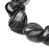 Natural Black Netstone Beads Strands G-B022-27C-3